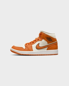 Jordan Women's Air Jordan 1 Mid SE Sport Spice Coconut Milk/Sport Spice-Black-Sail