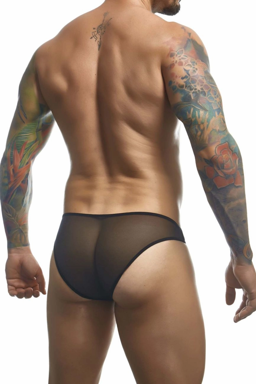 JUSTIN SIMON XSJ01 Classic Bikini Color Black Mesh