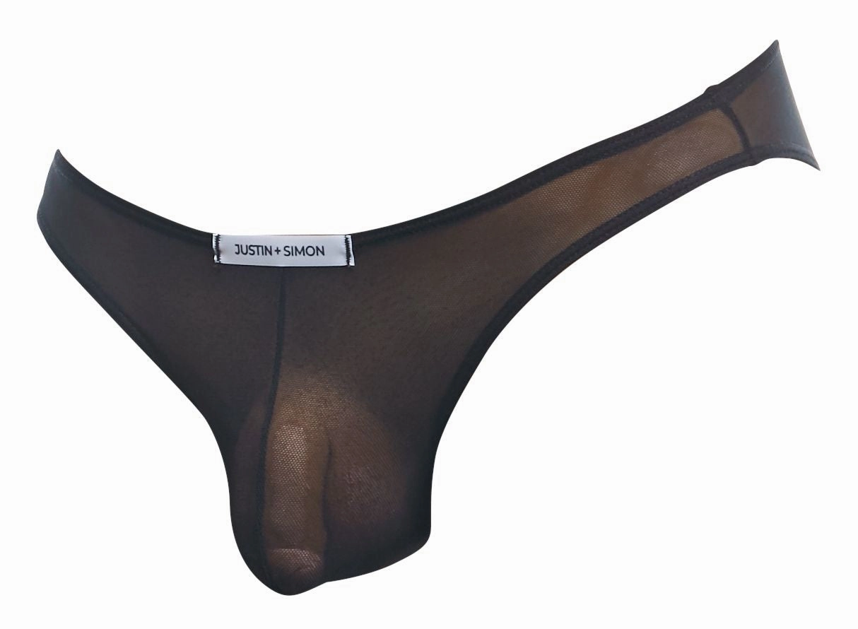 JUSTIN SIMON XSJ01 Classic Bikini Color Black Mesh