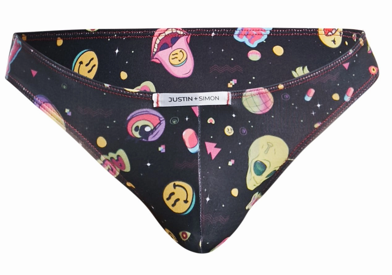 JUSTIN SIMON XSJ01 Classic Bikini Color Psycodelic