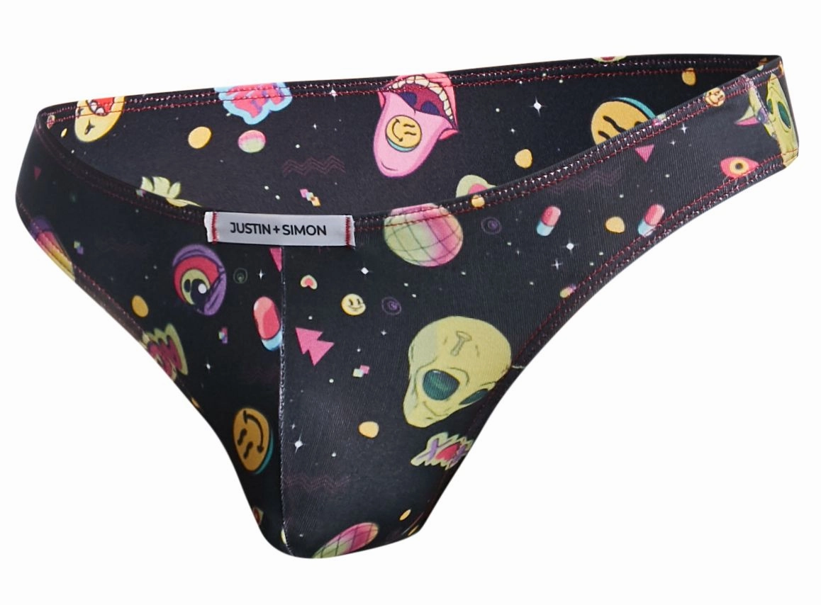 JUSTIN SIMON XSJ01 Classic Bikini Color Psycodelic