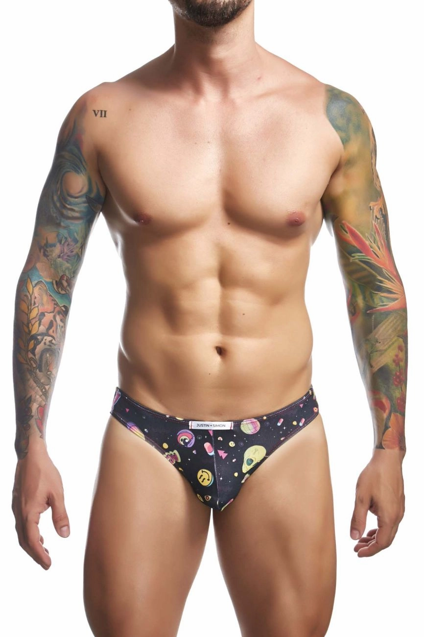 JUSTIN SIMON XSJ01 Classic Bikini Color Psycodelic