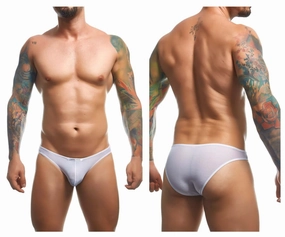 JUSTIN SIMON XSJ01 Classic Bikini Color White Mesh