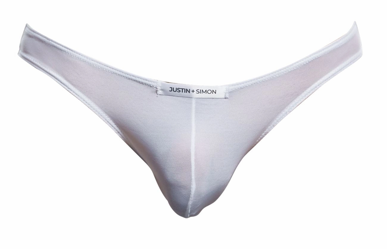 JUSTIN SIMON XSJ01 Classic Bikini Color White Mesh