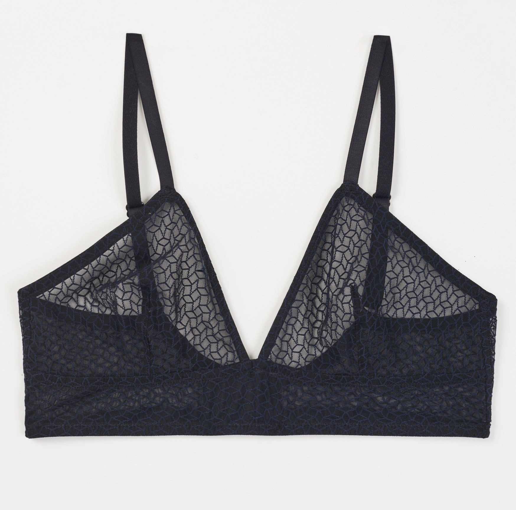 Kaleidoscope Soft Triangle Bra | Black