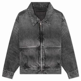 Kid's Denim Trucker Jacket - Vintage Black