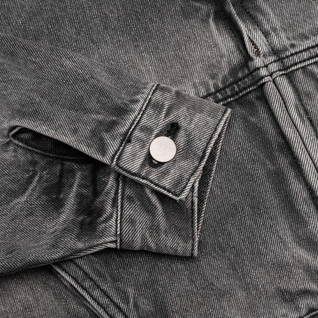 Kid's Denim Trucker Jacket - Vintage Black