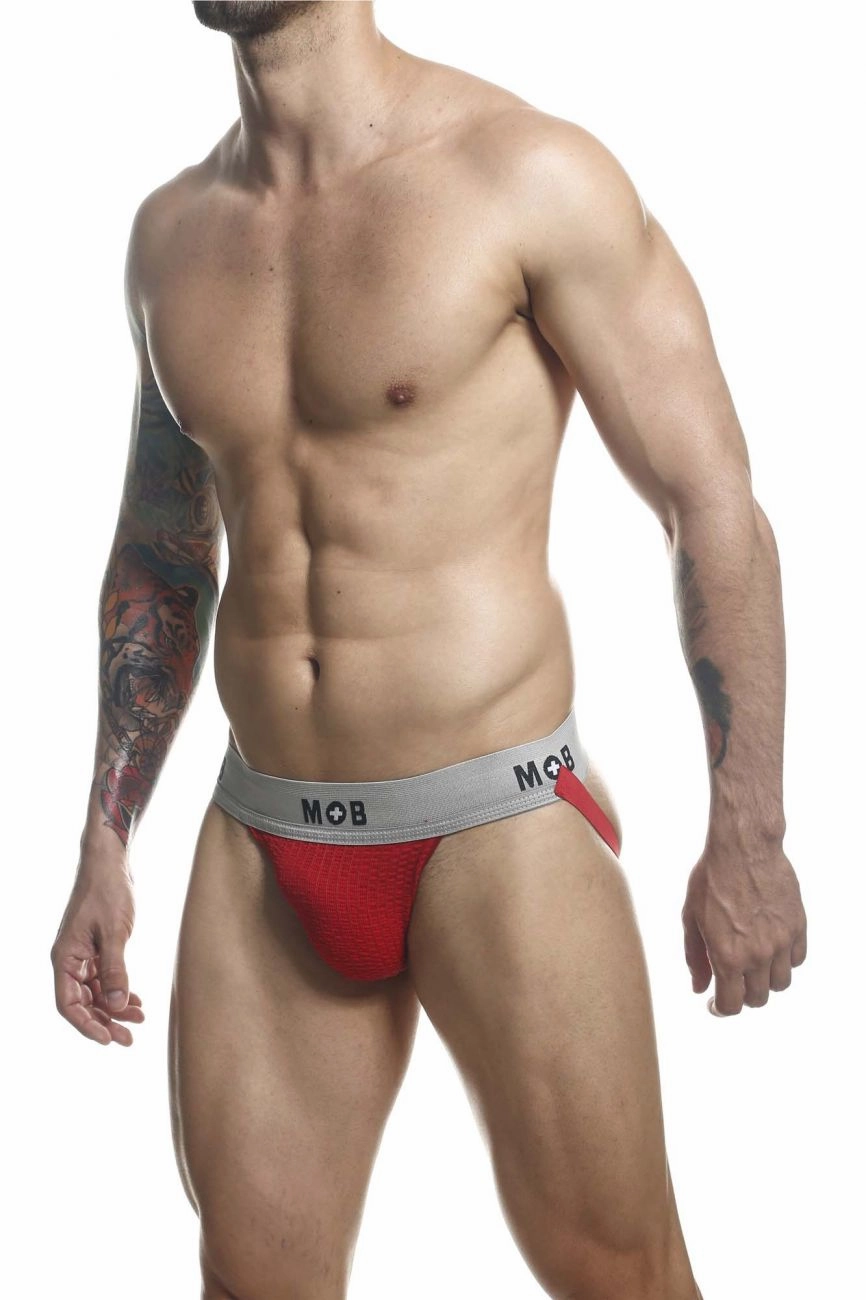 MaleBasics MBL107 MOB Classic Fetish Jock 3 Inches Jockstrap Color Red