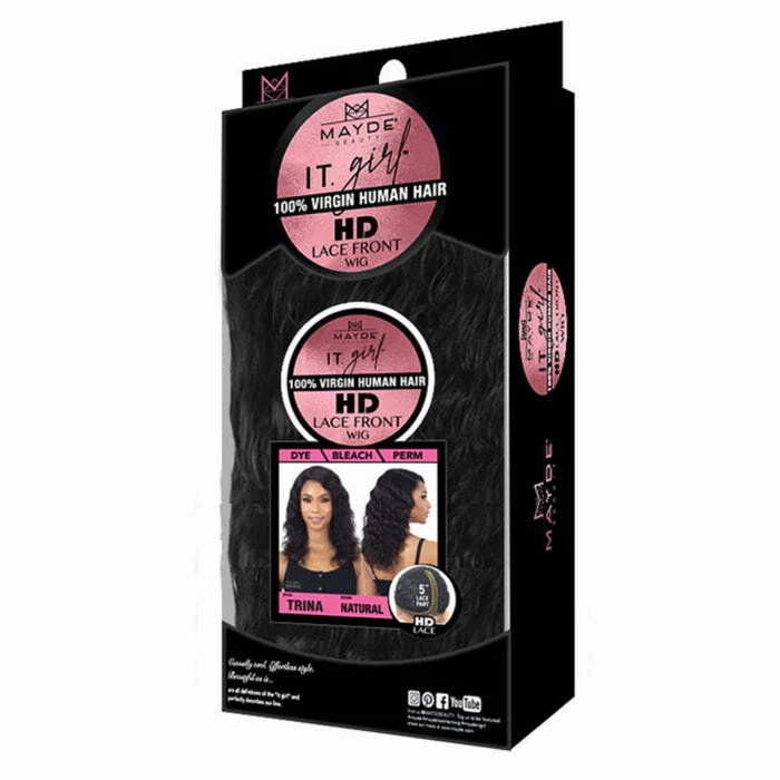 Mayde Beauty IT GIRL 100% Virgin Human Hair HD Lace Front Wig - Trina