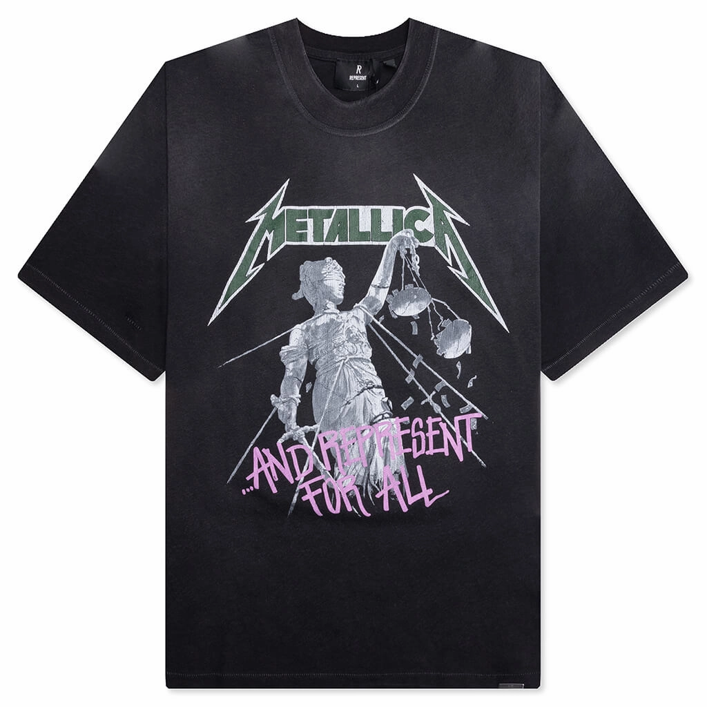 Metallica Justice S/S T-Shirt - Stained Black