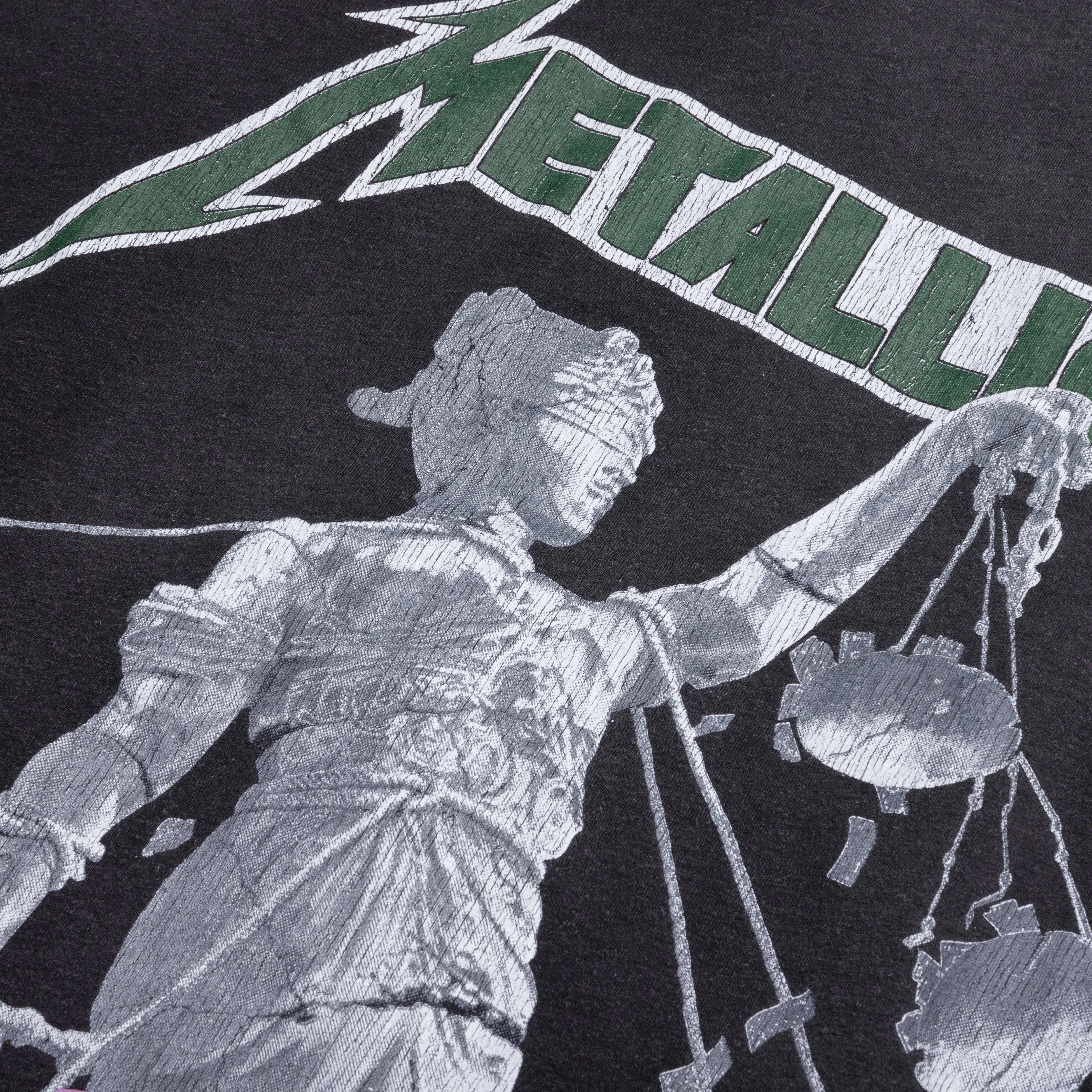 Metallica Justice S/S T-Shirt - Stained Black
