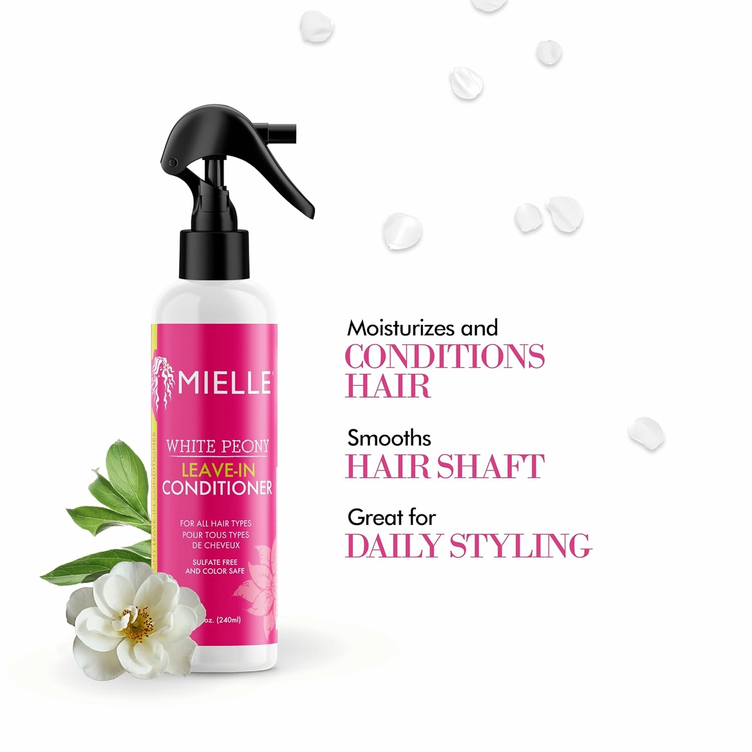 Mielle White Peony Leave-In Conditioner For All Hair Types - 8 oz