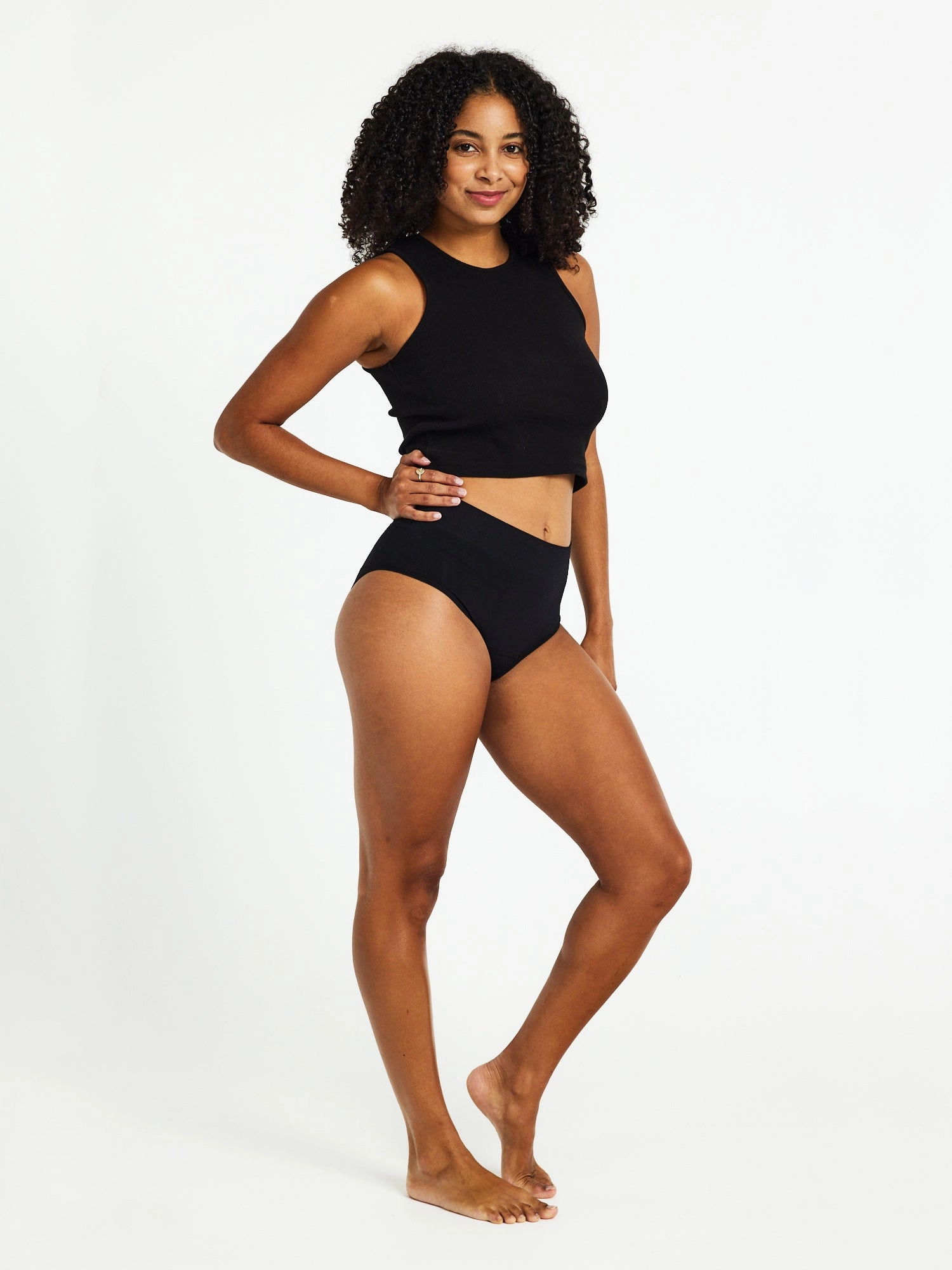 ModiComfort Seamless Full Brief Light Black