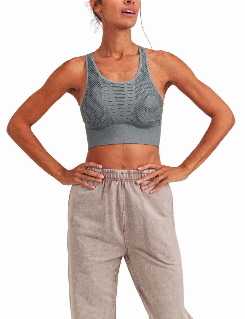 Mono B Laser Cut Sports Bra AT2249