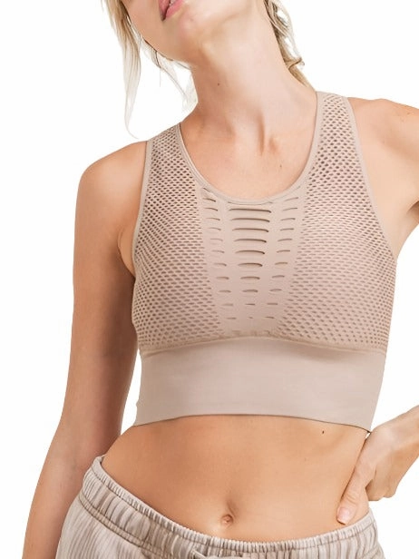 Mono B Laser Cut Sports Bra AT2249