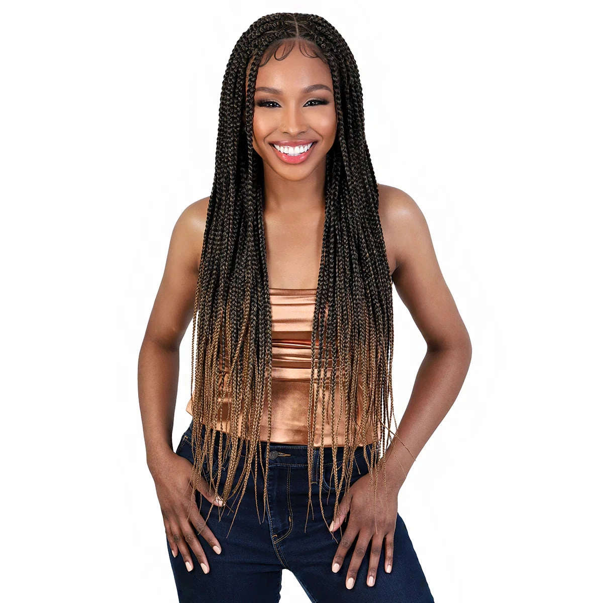 Motown Tress Hand-Braided HD 360 Whole Lace Glueless Wig - WLB.Tribox