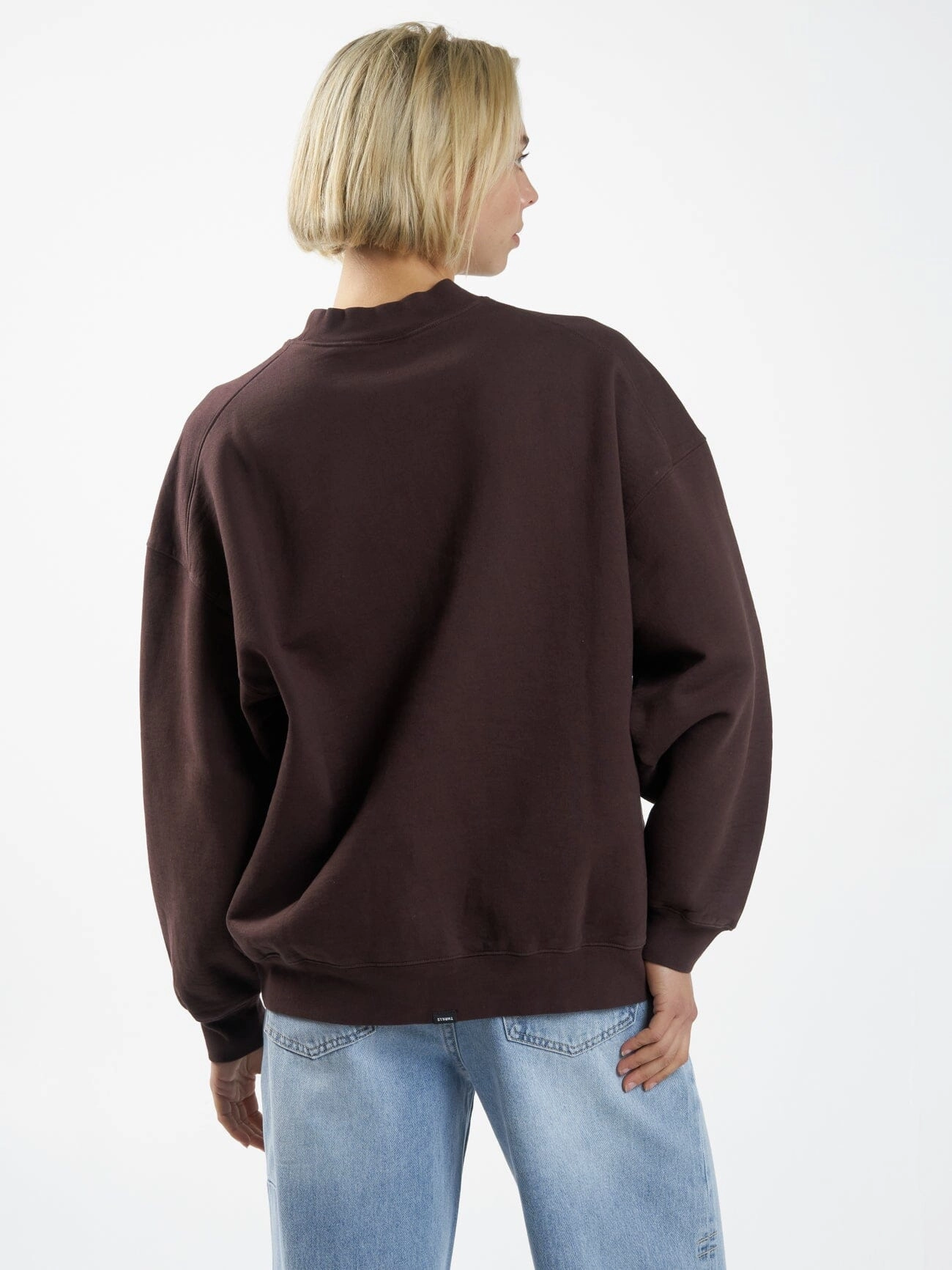 Natural Occurrences Oversized Crew - Chocolate Plum