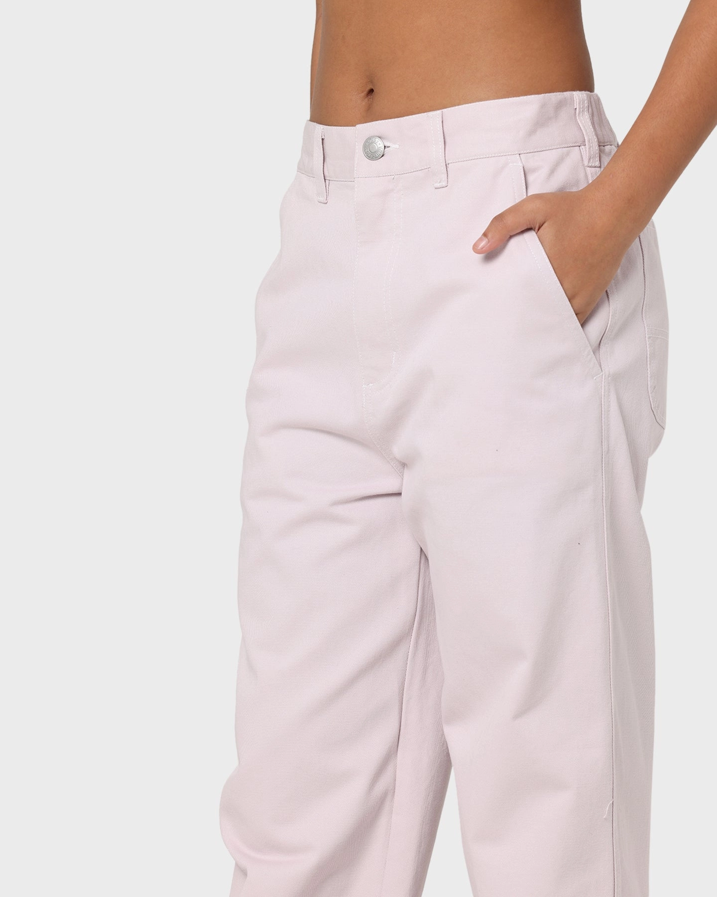 Obey Women's Brighton Carpenter Pants Purple Paste