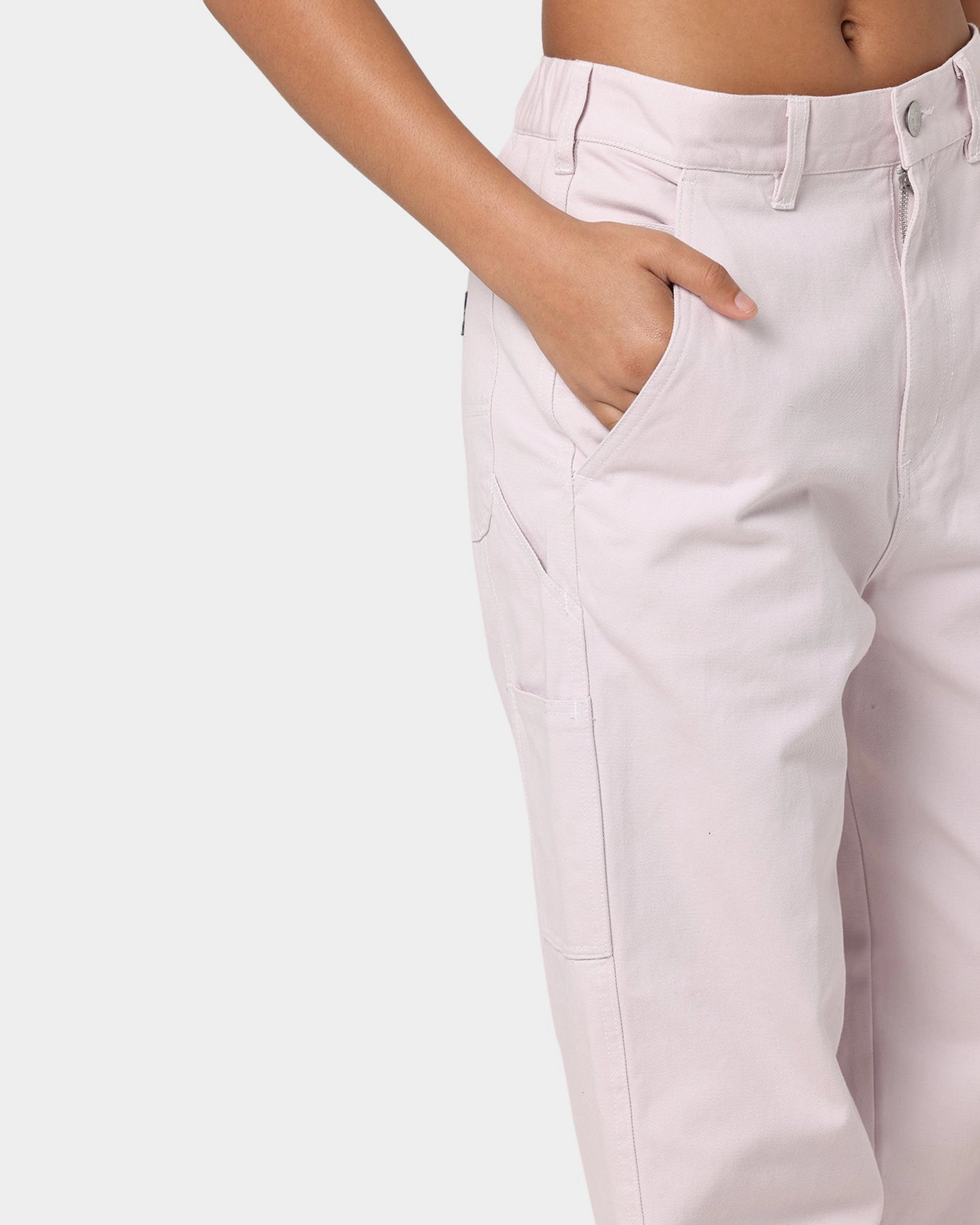 Obey Women's Brighton Carpenter Pants Purple Paste
