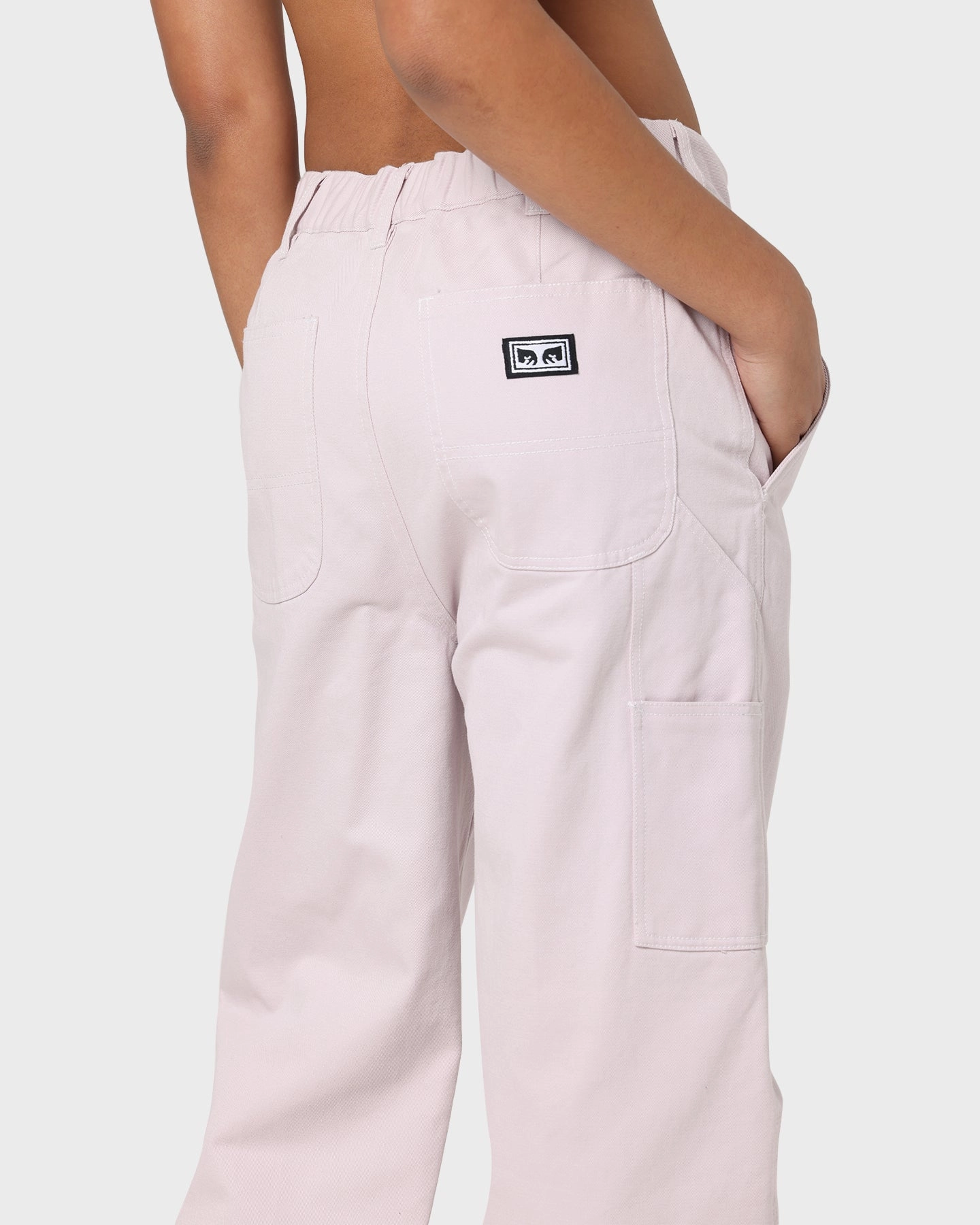 Obey Women's Brighton Carpenter Pants Purple Paste