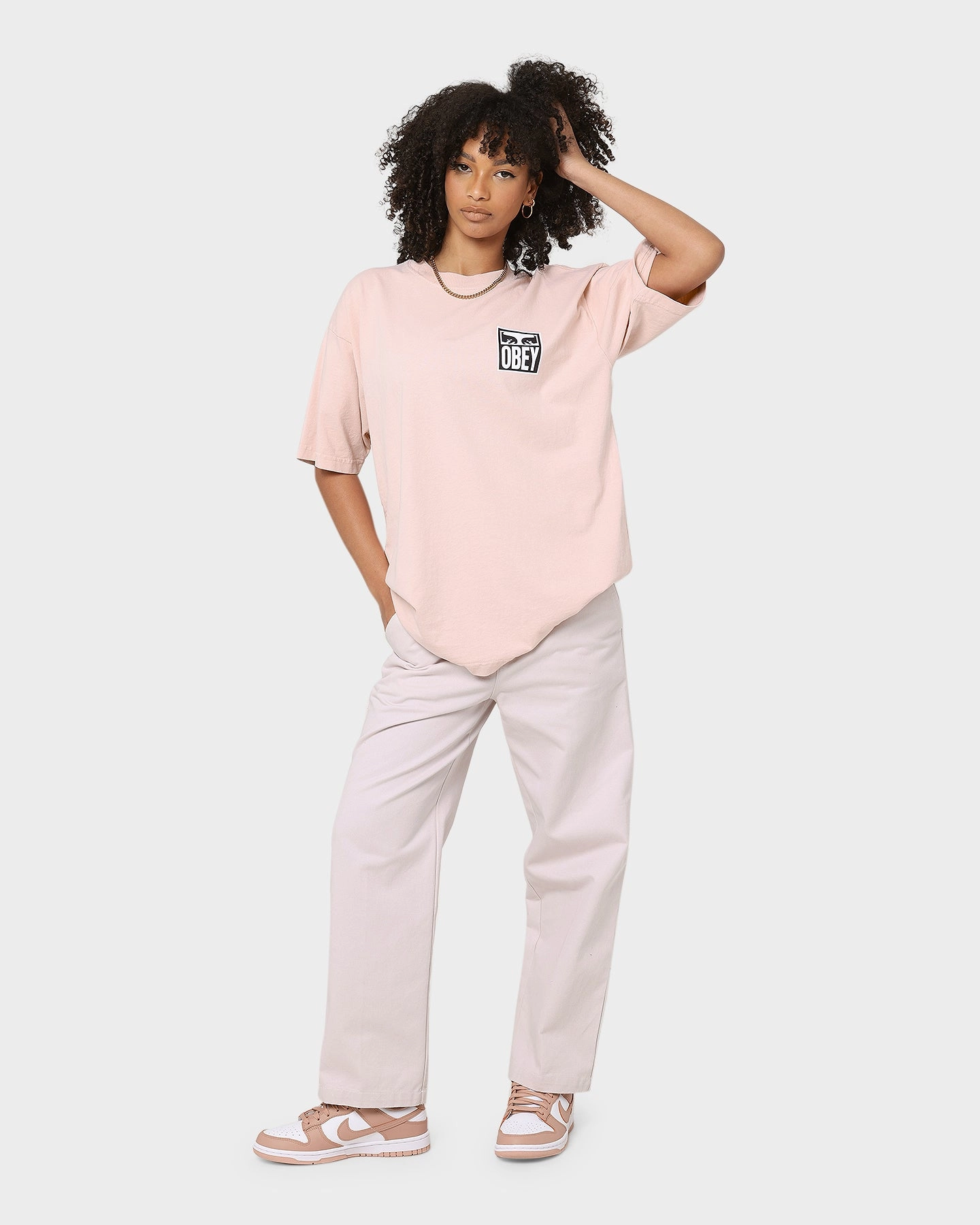 Obey Women's Brighton Carpenter Pants Purple Paste