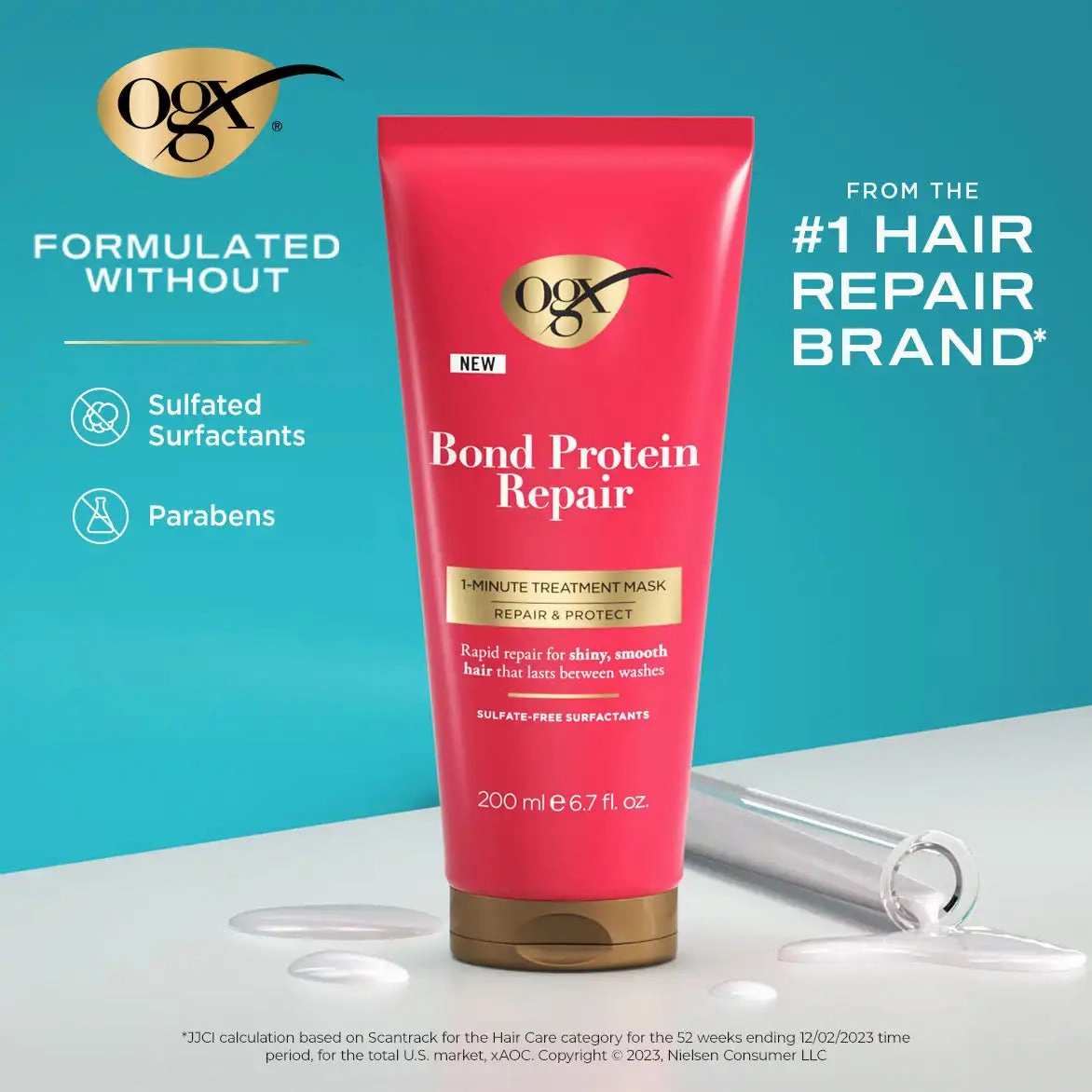 OGX Bond Protein Repair 1-Minute Treatment Mask - 6.7 oz