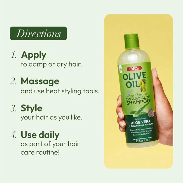 ORS Olive Oil Deep Cleansing Creamy Aloe Shampoo - Choose Size