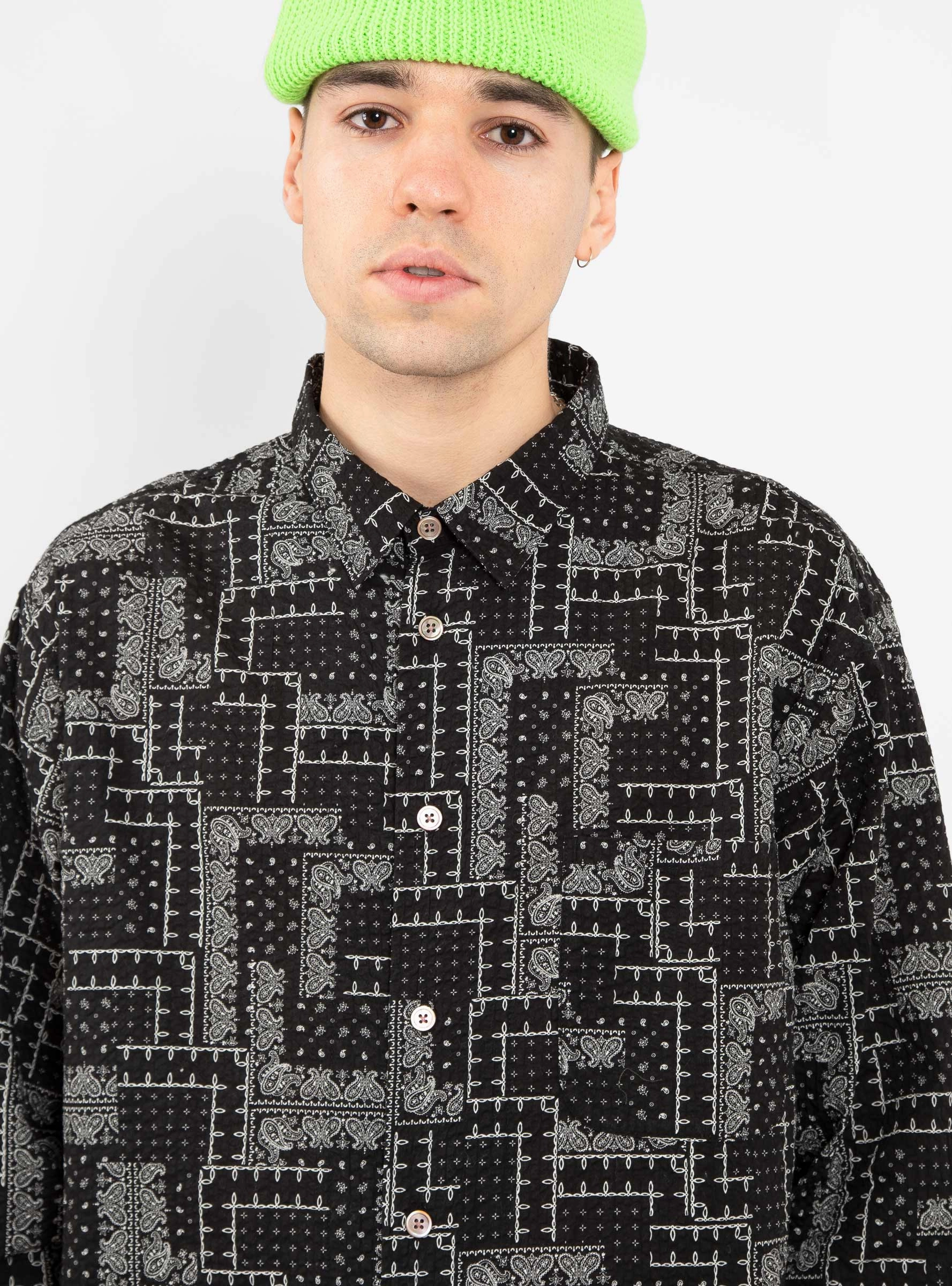 Paisley Easy Shirt Black