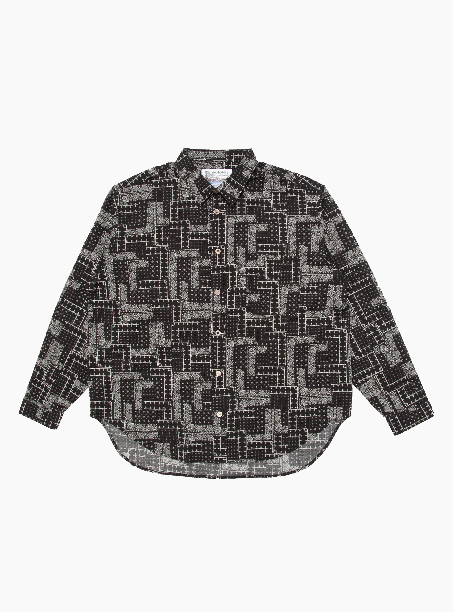 Paisley Easy Shirt Black