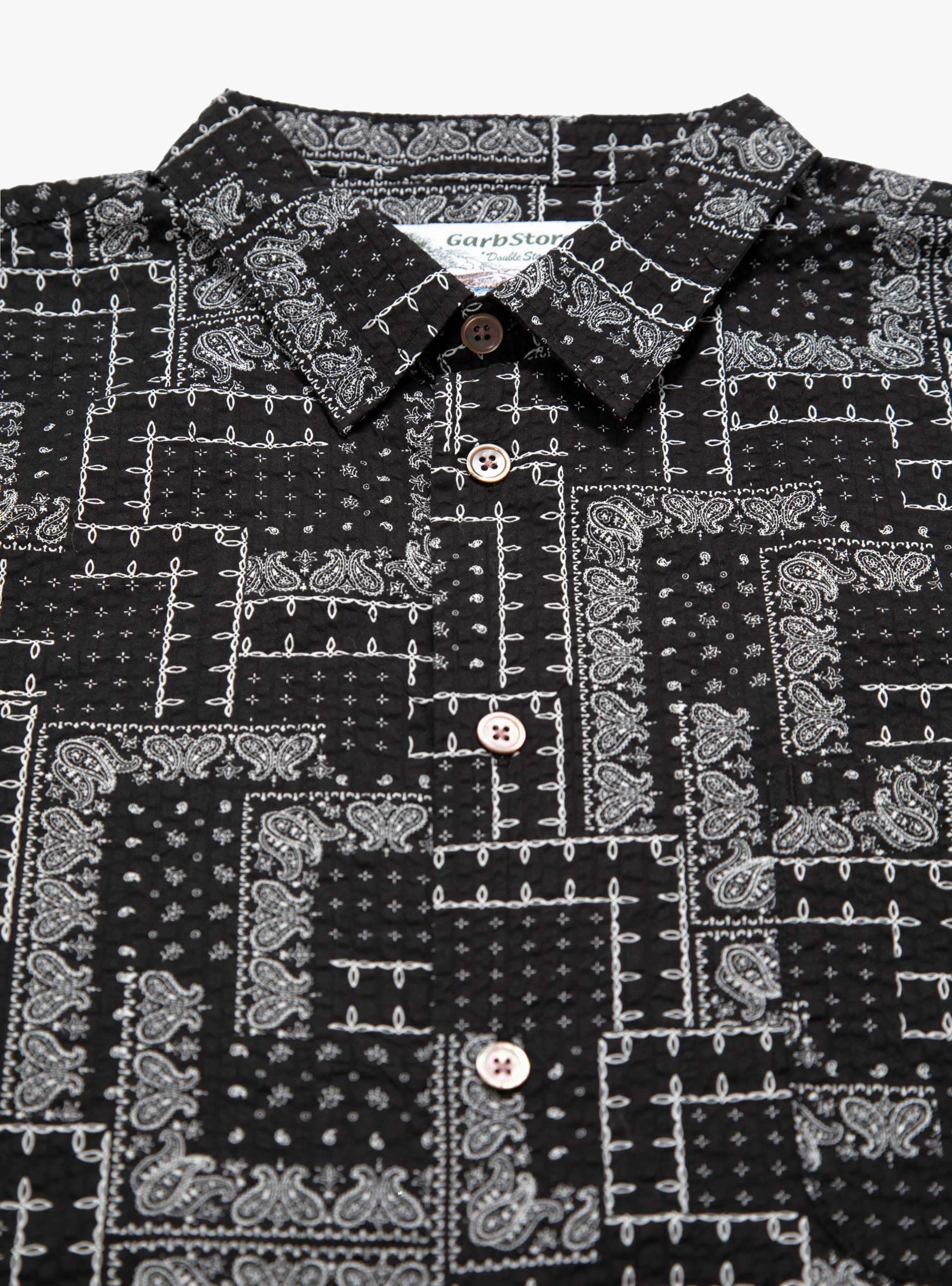 Paisley Easy Shirt Black