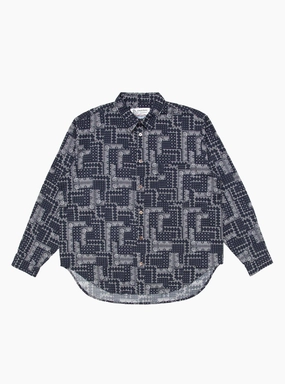 Paisley Easy Shirt Navy