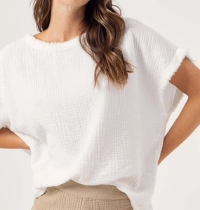 Rhianna Oversized Top In White