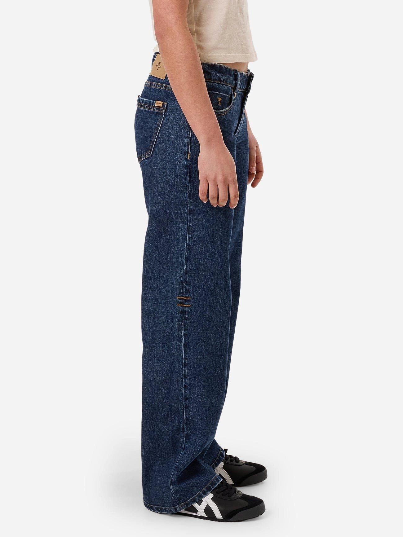 Saskia Low Rise Straight Jean - Rinsed Ink