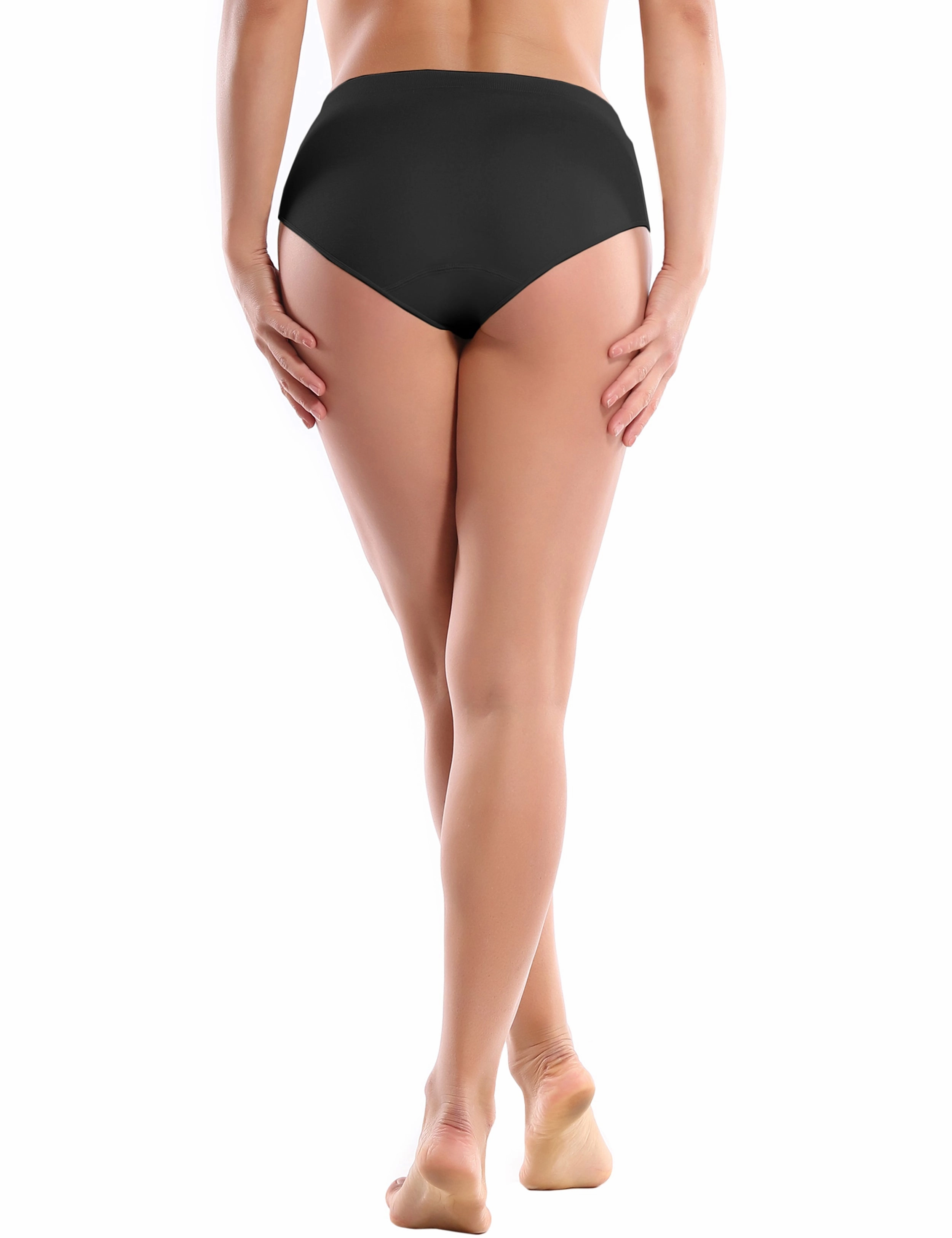 Seamless Sports Bikini Underwear black_Running