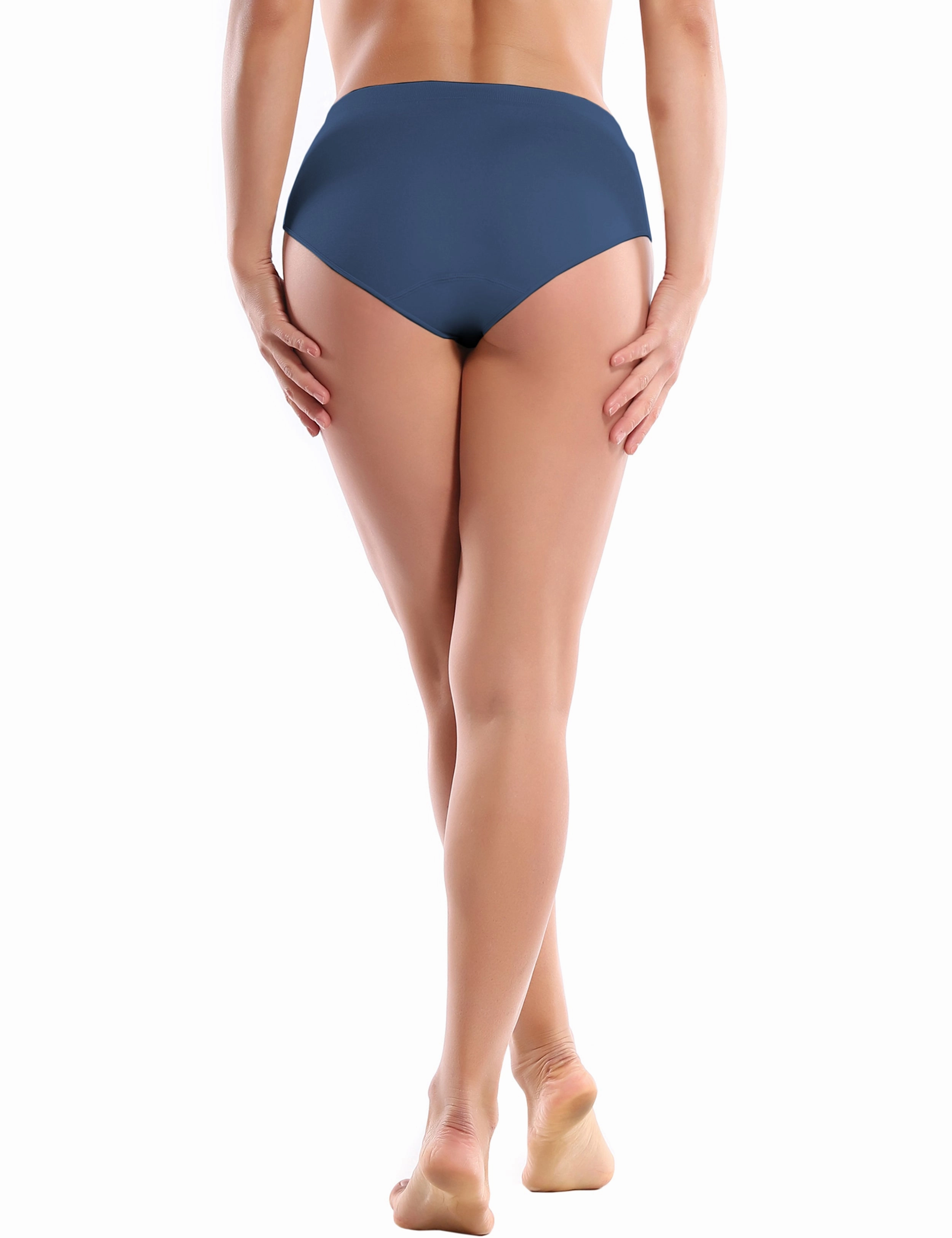 Seamless Sports Bikini Underwear darknavy_Running