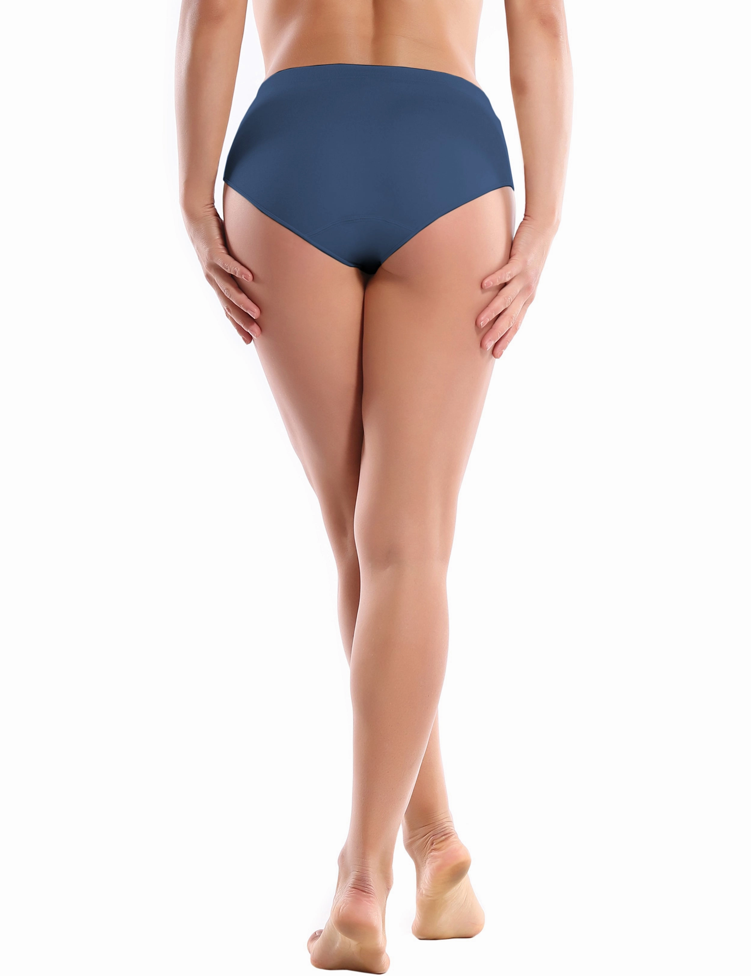 Seamless Sports Bikini Underwear darknavy_Running