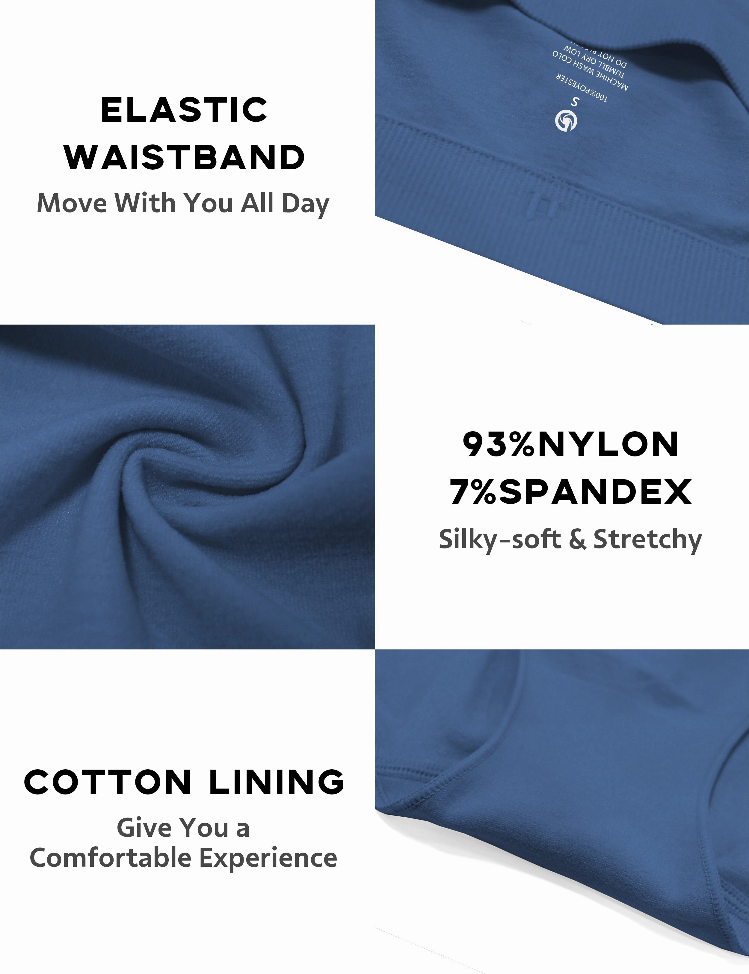 Seamless Sports Bikini Underwear darknavy_Running
