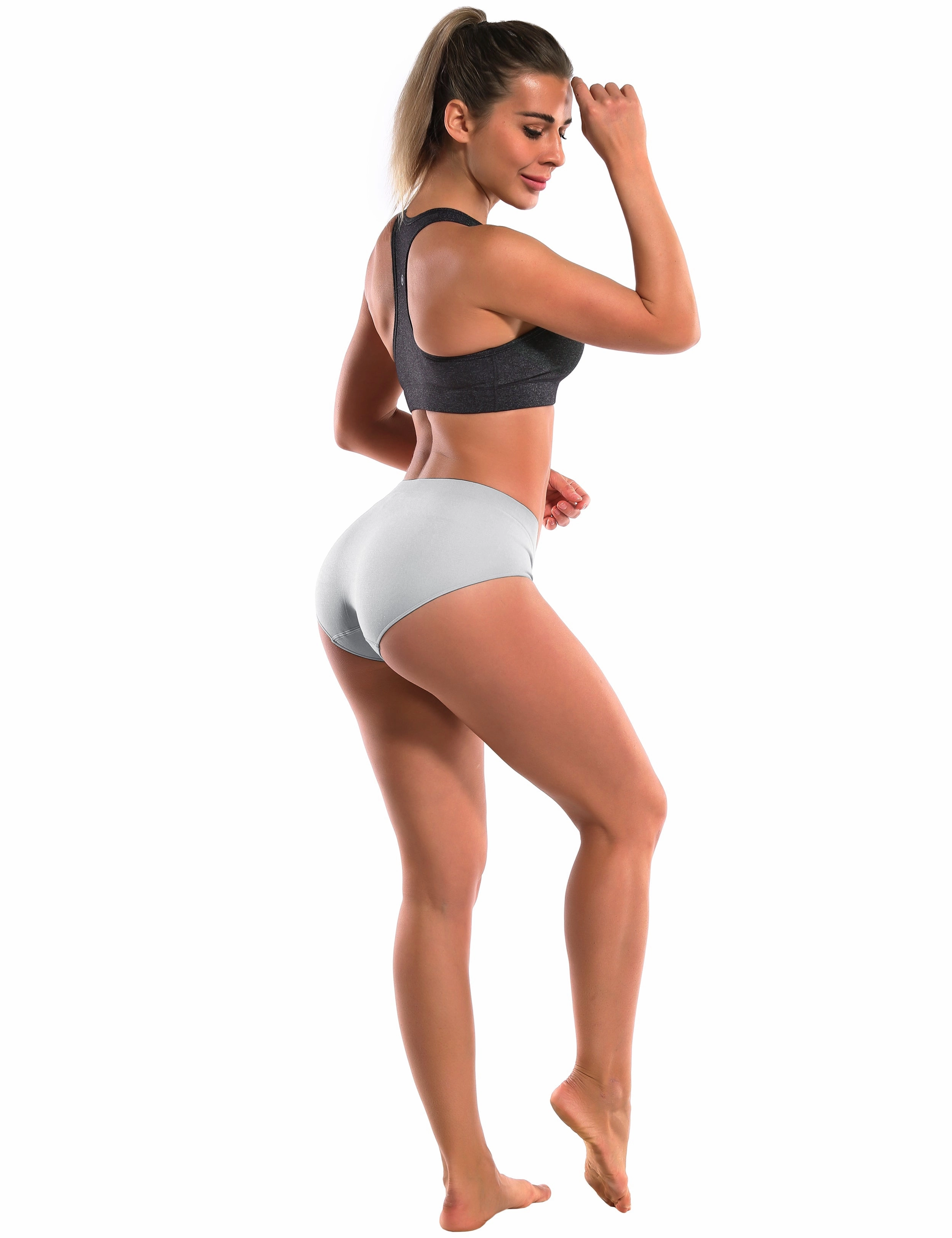 Seamless Sports Bikini Underwear gray_Biking