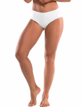 Seamless Sports Bikini Underwear white_Plus Size