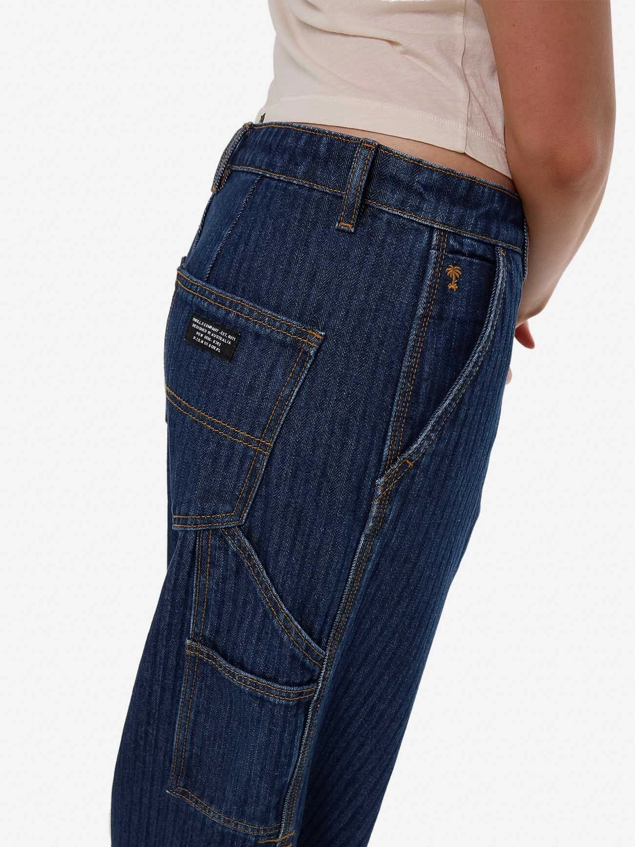 Slouch Carpenter Jean - Rib Rinsed Ink