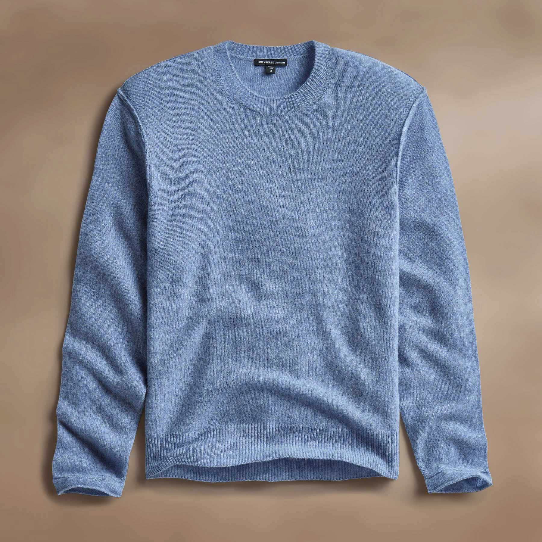 Soft Featherweight Cashmere Crew - Blue Sky