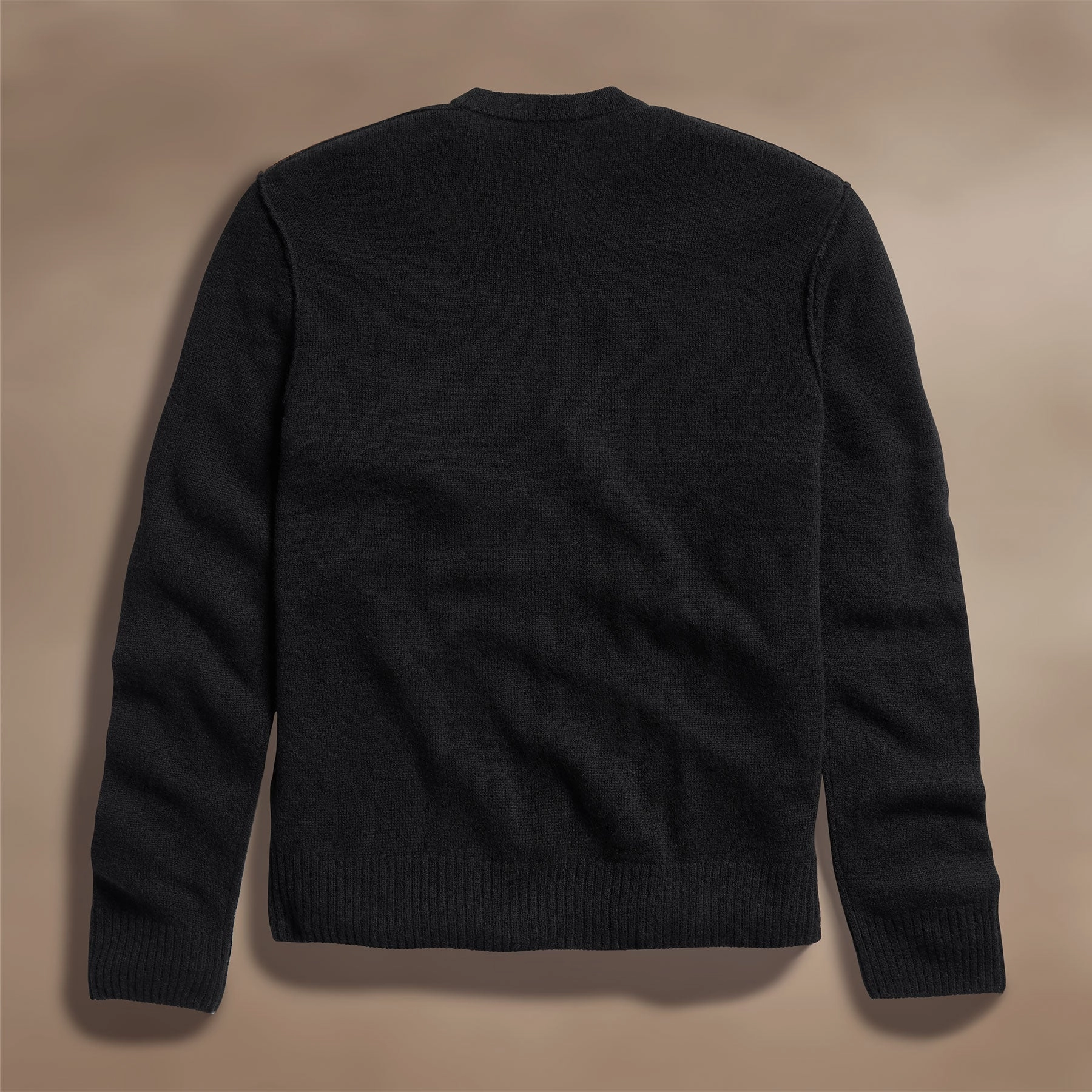 Soft Featherweight Cashmere V Neck - Black