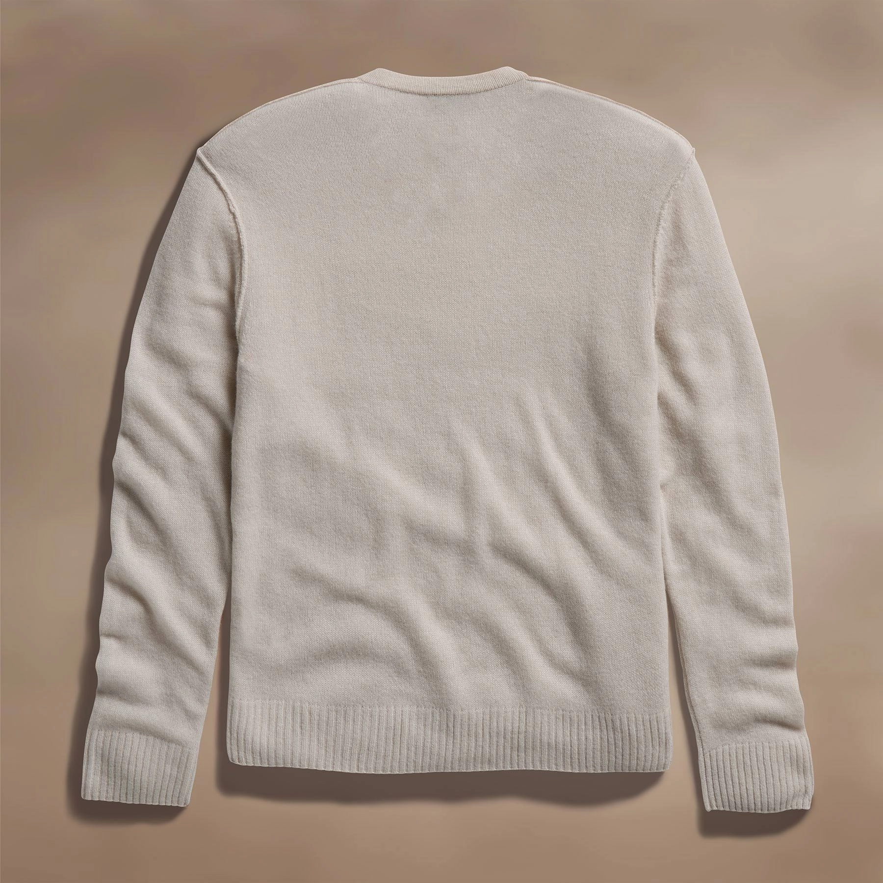 Soft Featherweight Cashmere V Neck - Tan