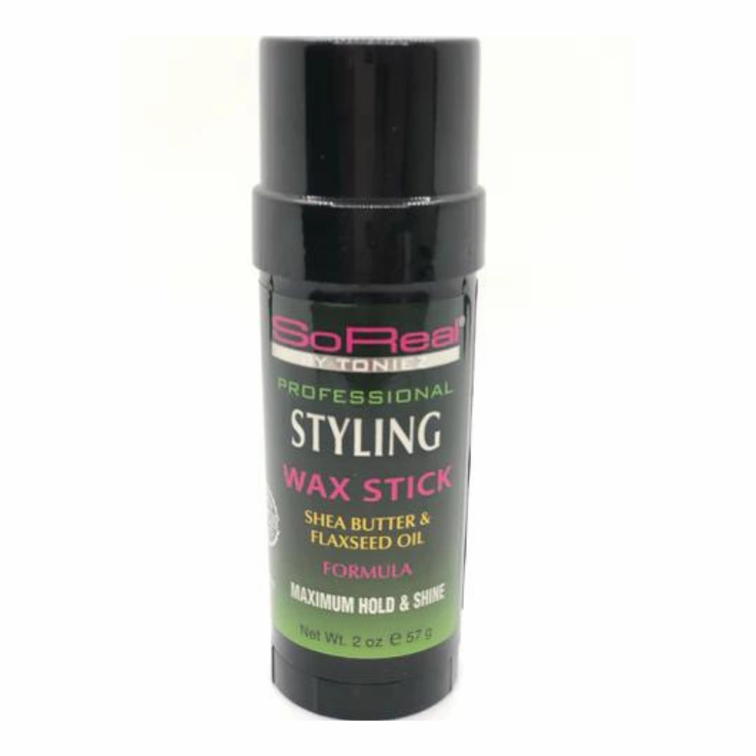 SoReal Professional Styling Wax Stick with Shea Butter & Flaxseed - Max Hold - 2 oz