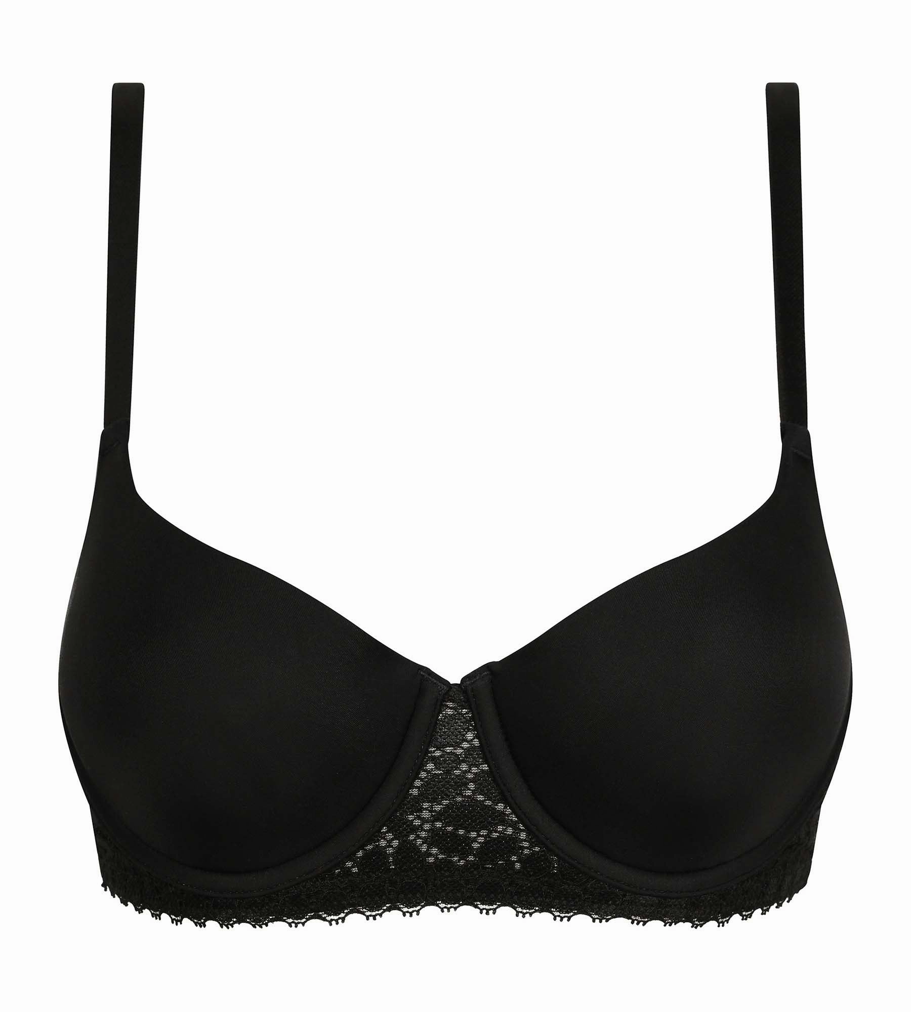 Soutien-gorge corbeille à armature en microfibre Noir Daily Dentelle