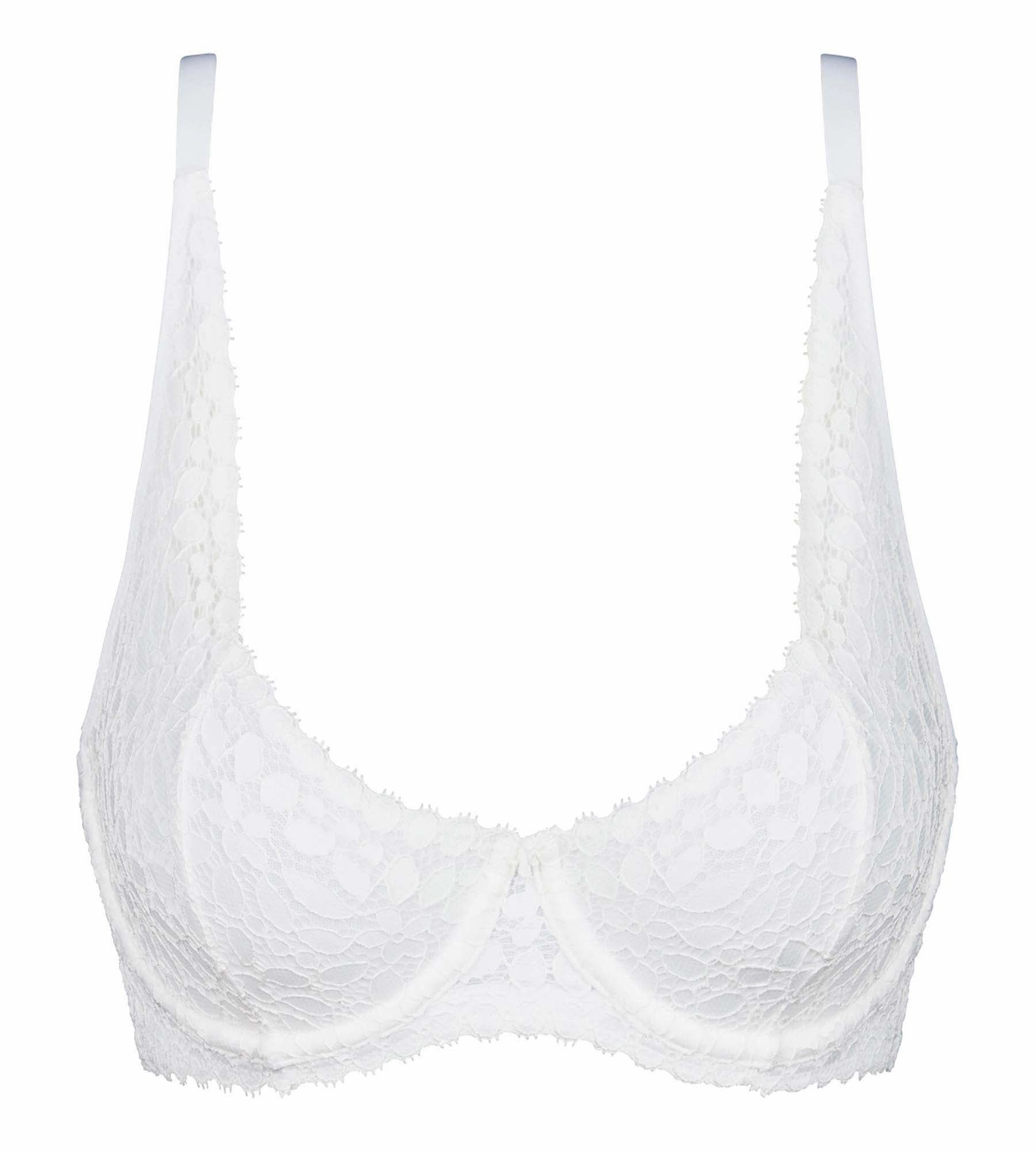 Soutien-gorge à armatures en dentelle florale Blanc Daily Dentelle