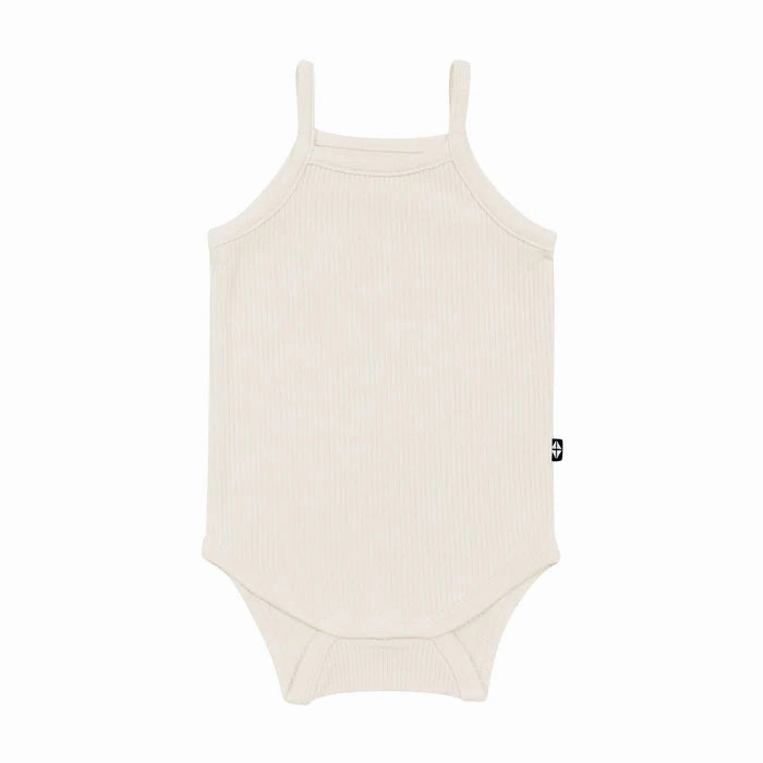 Spaghetti Strap Leotard - Ribbed Oat