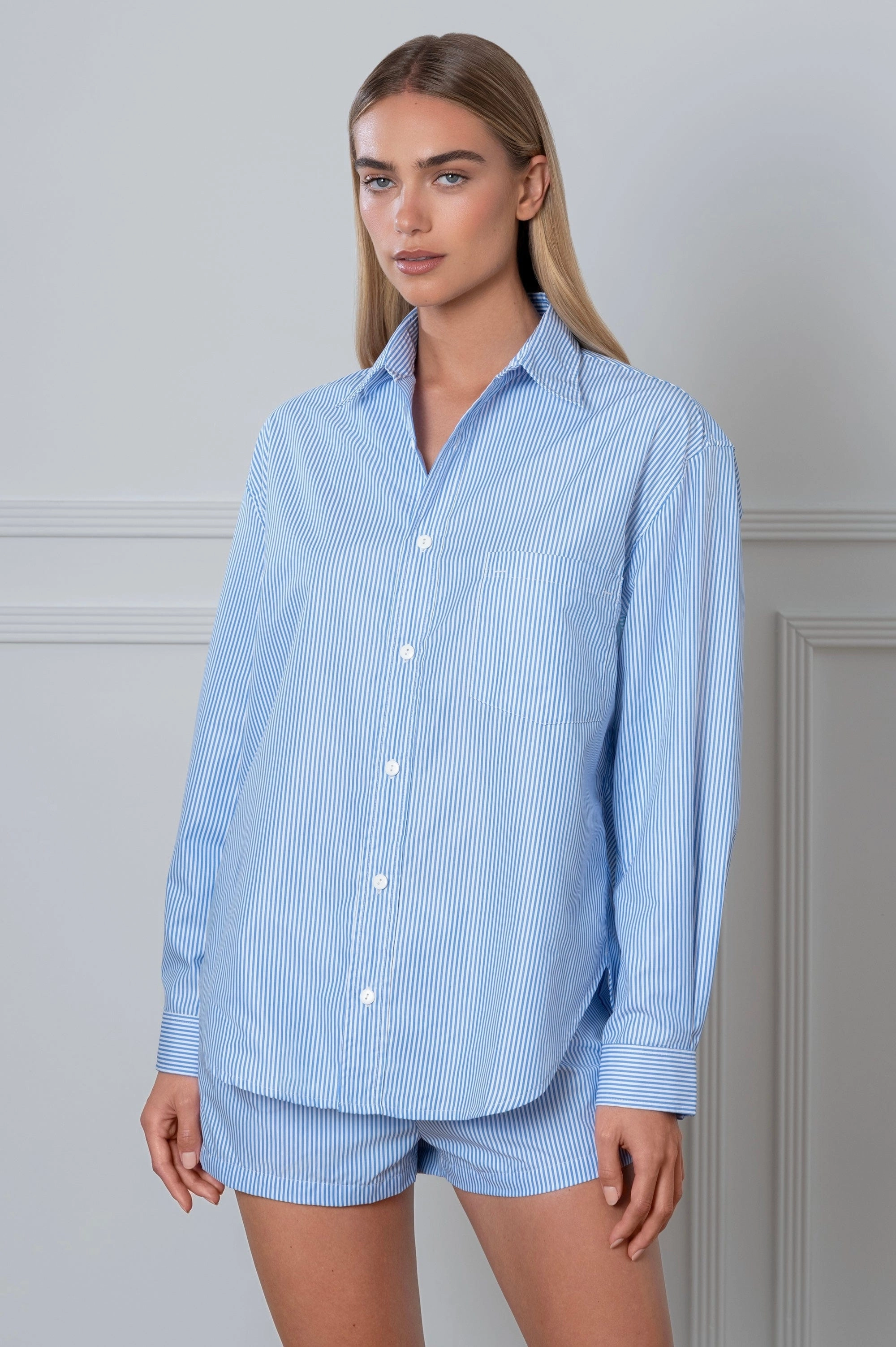 Striped Shirt Blue