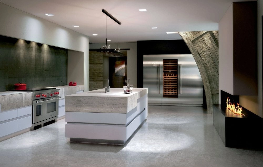 Sub-Zero IC36RIDRH 36" Designer Column Refrigerator With Internal Dispenser - Panel Ready