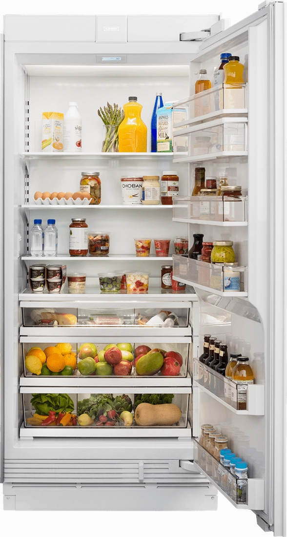 Sub-Zero IC36RIDRH 36" Designer Column Refrigerator With Internal Dispenser - Panel Ready